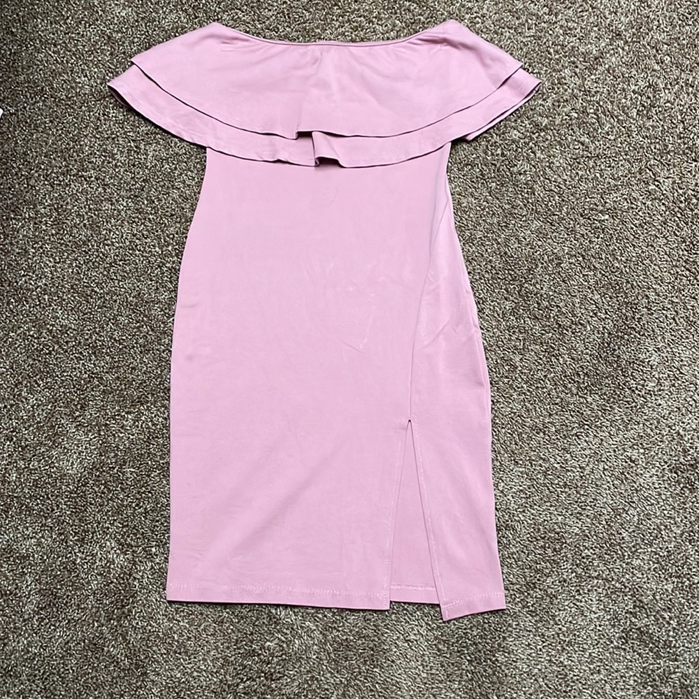 Fitted strapless dress